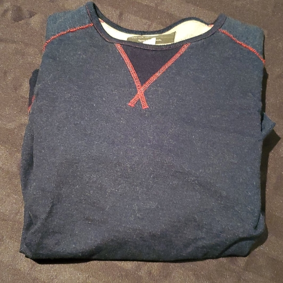 EIGHTEEN WAITS size M navy crewneck sweatshirt - Picture 7 of 8